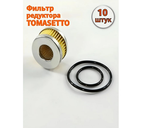 Фильтр редуктора ГБО TOMASETTO с кольцами (10 ШТУК)