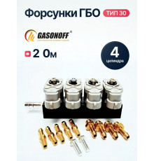 Форсунки ГБО Valtek Тип 30 (2 Ом) (откалиброванные) 4 цилиндра